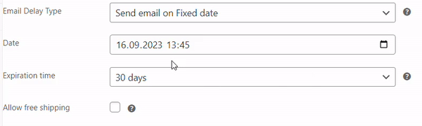 Send Email On Customer Defined Date Advanced Sending