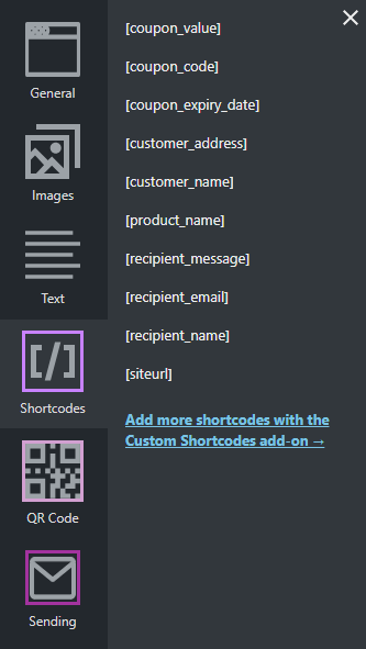 Shortcodes