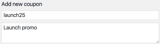 WooCommerce Coupon Code And Description