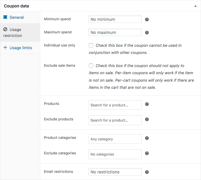 WooCommerce Coupon Usage Restriction